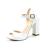 Sandali Donna Eleganti Bianco Lucido Handmade in Italy Cerimonia Versace 19.69