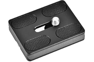 TOPIKY Placa de liberación rápida con Tornillo de 1/4 Pulgadas 40/50/60/70 / 100mm Adaptador de Montaje de Abrazadera de liberación rápida para la cámara SLR de Cabeza de Bola de trípode Monopod(PU50)