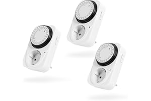 Goobay-Prise à minuterie analogique Juego de 3 unidades
