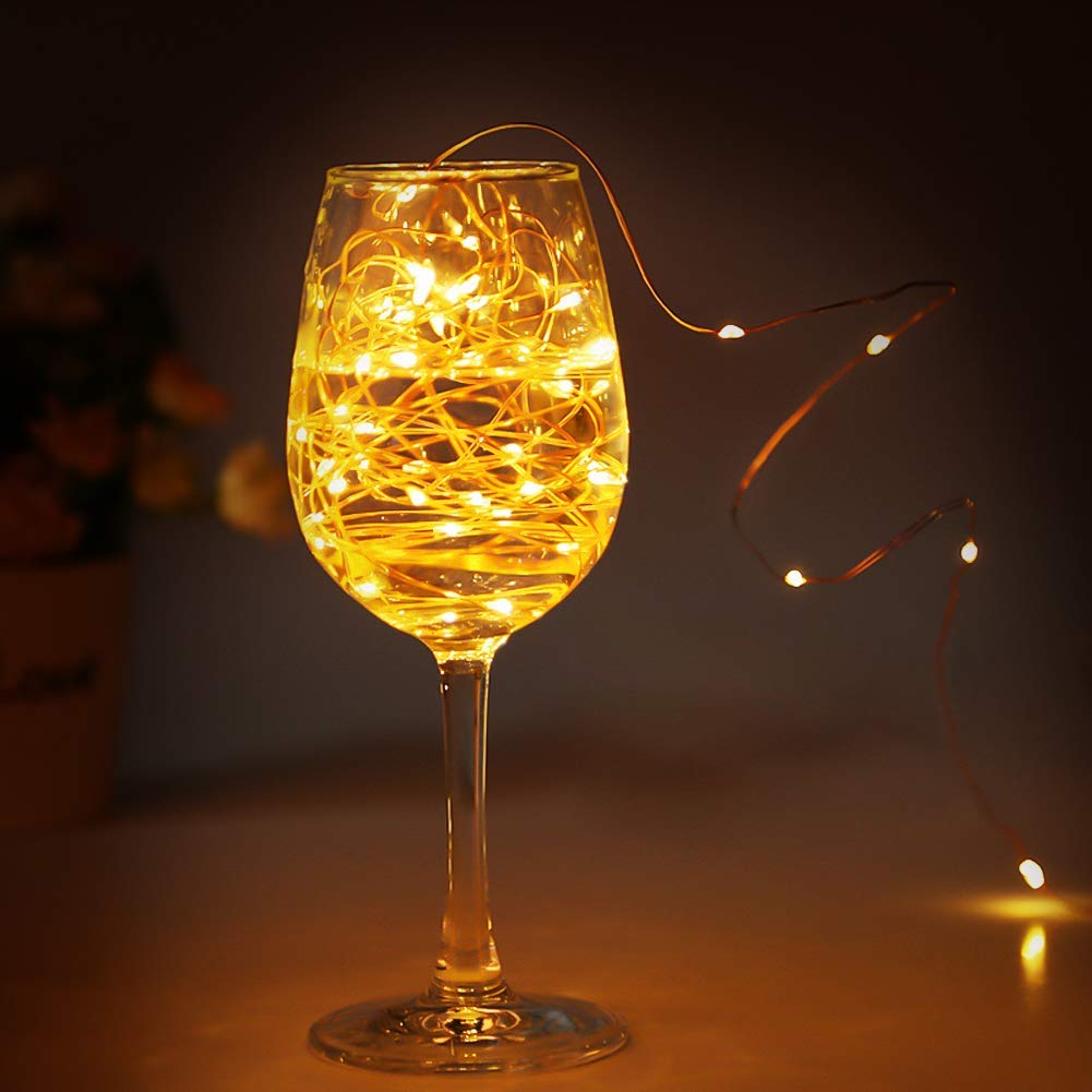 CITRA 50 Led 5 Meter Battery Operated Sliver String Light Fairy Lights for Diwali Decorations - Warm White - Image 6