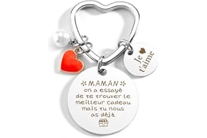 ZKIUOA Cadeau Fete Des Meres Cadeau Maman Anniversaire Porte Clef Maman Cadeau Anniversaire Maman Idée Cadeau Femme Anniversaire Original Cadeau Pour Maman Cadeau Mere Belle Mere Cadeau Ders Mere