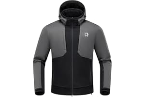 RIDEIRON Veste moto homme,veste moto hiver avec protections CE aux épaules et aux coudes,équipement de protection,doublure amovible pour protéger du froid et du vent en toutes saisons Noir