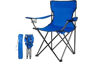 MOMENT Portable Folding Beach Chair Multi-Purpose Camping Chair for Adult, Lightweight Patio Lawn Quad Chair for Outdoor Travel Picnic Hiking Supports110kgs Load With Carry Bag [Random Color]