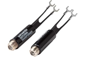 Ancable 2-pak pasujący transformator 75 do 300 omów Balun konwerter do anteny i kabla koncentrycznego na odbiorniku telewizyjnym tunerze radiowym