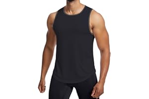 Towintec Débardeur de Sport Homme Musculation Tank Top Maillot de Corps sans Manches Vetement Musculation Débardeur Séchage Rapide Respirant l'entraînement Tee Shirt pour Fitness Gym Running Jogging