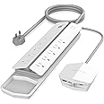 Monster Power Center Vertex XL Surge Protector with Detachable USB Power Strip, Surge Protector Power Strip with 10 AC Outlets, 2 USB-A Ports & 1 USB-C Port (20W)