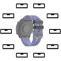 2 Fermagli Per Cinturino Orologio In Silicone Nero – Anelli Di Sicurezza In TPU – Larghezza 19 Mm – Confezione Da 2 - 3
