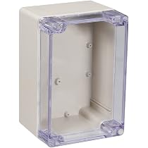 Boîtier Étanche ABS Tooloflife - Gris/Transparent - Pour Projets Électroniques - Alimentation, Amplis, DIY