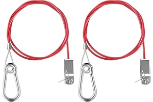 YGKYMVW Abreißseil Anhänger, 2 Stück 1m Bremsseil Anhänger Sicherungsseil Rot, anhänger abreißseil anhänger zubehör für Gängigen Gebremsten Anhänger Wohnwagen