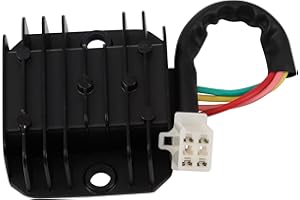 GOOFIT 4 Wire 12V Voltage Regulator Replacement For CG 125cc 200cc 250cc and GY6 50cc 60cc 80cc 125cc 150cc ATV Dirt Bike Go Kart Moped and Scooter