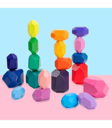 Zählen Lernen Ab 3 SGZIOO 20-teiliges Montessori Zahlenblock-Set Aus Holz - Lernspielzeug Für Kinder Ab 3 Jahren Montessori Spielzeug