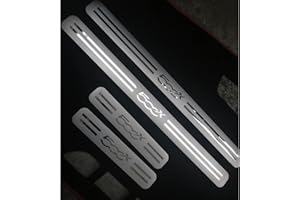 KAYIWA 4 Pezzi Auto Acciaio Inossidabile Battitacco, per 2014-2017 FIAT 500X Auto Door Sticker Prevenire L'Usura Decorazione Dell'Auto