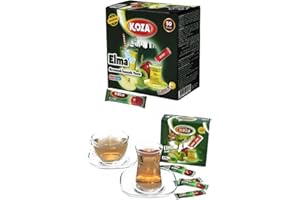 KOZA Apfel Instant Getränkepulver Stick einzeln Verpackt 50er Pack | Pulver für Heiß oder Kalt Getränk | Türkischer Apfel Tee | Ice Tea Pulver | Eistee | Früchtetee | Cay | Teepulver