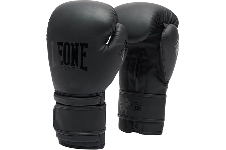 Leone 1947 Guantes DE Boxeo EN Blanco Y Negro