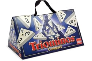 Goliath - Triominos Compact - Jeu de Puzzle Stratégique et de Réflexion - Plaisir Intergénérationnel - Jeu de Dominos Triangulaires - Version Compact Facile à Transporter - 2 à 4 joueurs