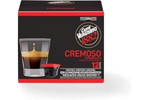 Caffè Vergnano 1882 - Capsules Café Compatibles Nescafé Dolce Gusto, Cremoso - 1x12 capsules