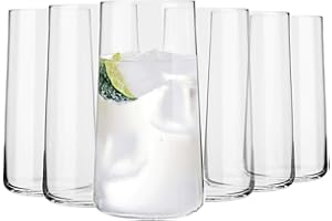 Krosno Verre à Eau Jus Highball | Lot de 6 | 540 ML | Collection Avant-Garde | Parfait la Maison, Les Restaurants Les Fêtes | Lavable au Lave-vaisselle