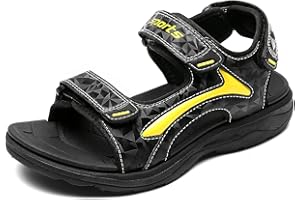 HSNA Children's Sandals Peeptoe Comfortable Beach Shoes Boys Sport Outdoor Summer Shoes Size 25-38