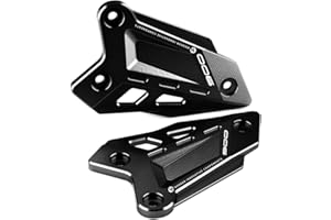 Modeer For Kawasaki Z 900 2018-2023 Z900SE 2022-2023 Motorcycle CNC Footrest Pedal Protection Foot Peg Heel Plates Guard Cover Z900 SE Z900 Accessories (Black)
