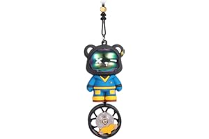 SRIZIAN Cool Swinging Bear Car Hanging Ornament, Pendente Interno Retrovisore Specchio Decorazione E Auto Vista Posteriore Mirrior Appendere Accessori (Blu)