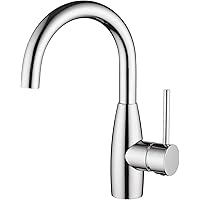 CREA Wasserhahn Bad, 360° Drehbare Waschtischarmatur Bad, Waschenbecken Armatur mit Hohem Auslauf, Mischbatterie für…