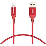 Amazon Basics – Verbindungskabel Lightning auf USB-A, doppelt Nylon-umflochten, fortschrittliche Kollektion, MFi-zertifiziert