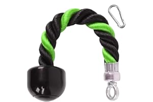 XYZDOUBLE Tricep Rope Cable Attachment Nylon Triceps Rope Pull Down Cord with Non-Slip Handlestraining Multi Gym Fitness Workout Biceps Triceps Gym or Home