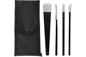 KETTION 4 Stück Pediküre Messer Kits, Professionelle Hornhauthobel Klingen aus Edelstahl Hornhautentferner, Pediküre Messer Abgestorbene Haut Maisfuß Fußfeile Raspel für Pediküre Fußpflege Werkzeuge