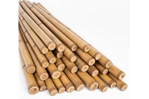 Strong Heavy Duty Bamboo Canes Professional for Plant Support - Multiple Lengths 2ft - 8ft Garden Stakes, Durable Large Garde