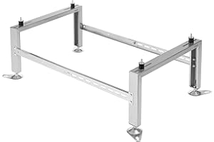 STERR Soporte de suelo para bombas de calor con capacidad de carga de 500 kg - HSA500 - Soporte de aire acondicionado de acero inoxidable - Accesorios de aire acondicionado sólidos - Ajustable - Máx. 1040 x