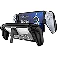 Case Fit for Playstation Portal with Stand, PS Portal Case, Military Grade Shock-Absorption Anti-Slip Slim Cover with Kickstand Case for Playstation Portal Handheld Game Accessories (Black)