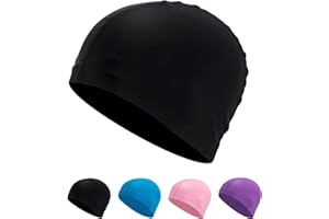 SWAUSWAUK Fabric Swimming Cap Kids (4-10 Years) – Comfortable, Durable & High Elastic