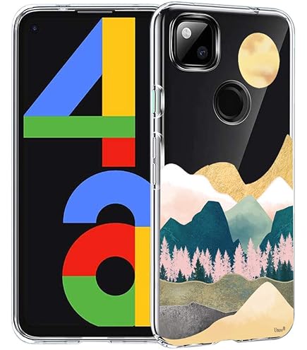 Fingic Für Google 4A Hülle, Pixel 4A Hülle, Google Pixel 4A Hülle Rose Gold Marmor Hard PC & Soft TPU 2 In 1 Hybrid Stoßfest Anti-Scratch Rugged Bumper Slide Schutzhülle Für Google