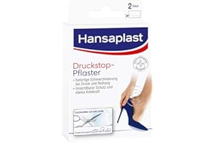 ‎IAB Hansaplast Druckstopp Transparentes Schutzpolster für Füße, 2 Stück