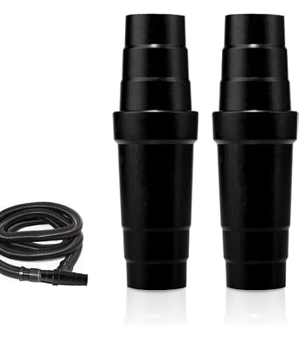 2-Pack 4” Magnetic Hose Connector For Dust Collection – 8 Magnets Each, Tool-Free Quick Connect, ABS Fitting For 4” & 2-1/2” Machine Couplings