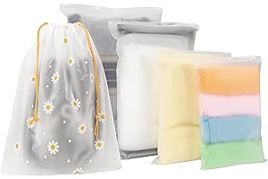 Travel Storage Bags Organiser, BENUAN Reusable Saving Space Plastic Ziplock Seal Clothes Bag Waterproof Luggage Organiser Frosted Bag