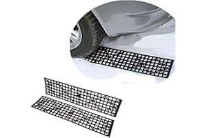 BOJOUL Set of 2 Foldable Emergency Car Wheel Grip Track Rescue Boards, Snow & Sand Traction Mats, Starting Aid Set for Motorhome, Car