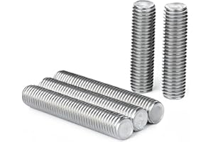 ‌Drenky Varillas Roscadas M10 x 50mm Acero Inoxidable A2 V2A Varilla Roscada Métrica Completa, DIN 976 para Ensamblaje de Muebles y Maquinaria‌, 5 Piezas