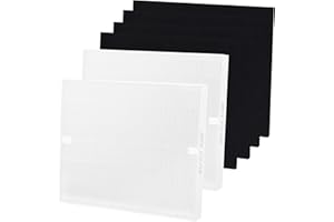 LRFDRESS Lot de 2 filtres de purificateur d'air Airmega AP-1512HH de rechange pour purificateur d'air Coway Airmega AP-1512HH et Airmega 200M, 2 filtres HEPA et 4 filtres désodorisants, par rapport à la pièce