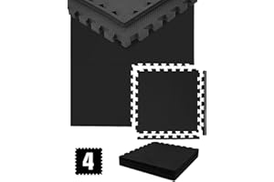 eyepower 2 cm Tappetino Palestra: 1m² Tappeto Fitness - 4 Tappetini Palestra Puzzle 50x50 - Tappeto Schiuma EVA - Tappeto Palestra Tappeto per Ginnastica a Terra