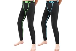 LIKING Leggings de Compression Enfants garçons sous-vêtements de Sport