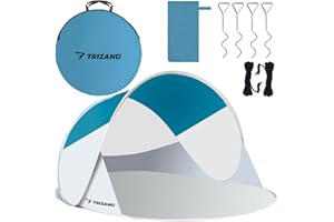 Mt malatec tente de plage pop-up légère - protection uv - 10178 - dimensions : 220 x 120 x 90 cm