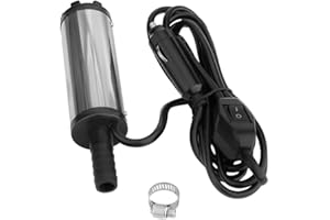 DROMEDARY Oranges Autoparts 12V 38mm Submersible Pump Water Oil Diesel Fuel Transfer Stainless Steel Pump