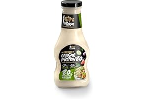 1 Attimo in Forma | Salsa 20% Proteica Gusto Caesar Dressing Condimento 250 ml a Basso Contenuto di Calorie e Grassi - Fonte di Proteine Salutare Benessere Gustosa Pranzo Cena Insalata