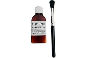 Thornit Ear Mite Powder 20g with Easy Application Brush - Dogs, Cats & Rabbits. For Sore, itchy, yeasty Ears, Paws and skin. The original & Genuine 100 year old proven formula!