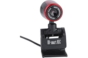 MUGAST Webcam HD, Webcam 1080P HD USB Webcam Horizontale avec Webcam Rotative à 360 °, Webcam 16MP HD avec Microphone Numérique pour Ordinateur Portable de Bureau Vidéo Mobile MSN/Yahoo/Skype