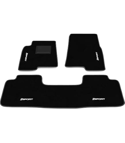 Tappetini Auto In Gomma Per Opel Frontera B (1998-2006) 3 Porte – Set 2 Pezzi Anteriori Antiscivolo Neri