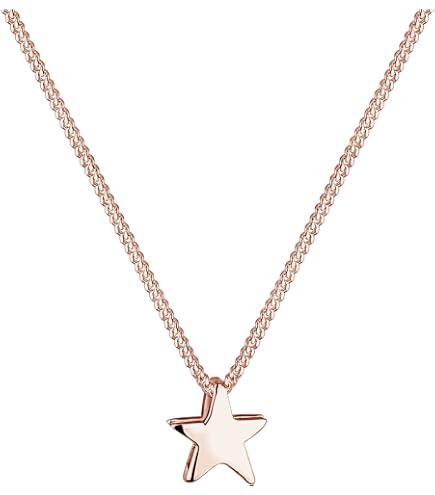 Depesche Halskette Mit Stern-Anhänger – Versilbert, Variabel 42+5 Cm, Mit Karte, Kleines Geschenk