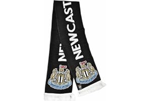 Hy-Pro International Ltd Official Newcastle United Black Crest Design Scarf, 180 cm