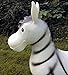 Zebra Bouncy Animal Toy Hopper Bouncy ass Zebra hopper in white